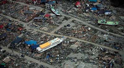 Japan earthquake damage