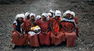 Choir women in DRC