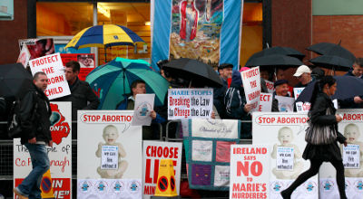 abortion protest in Ireland