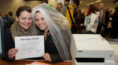 lesbian couple in Washington state