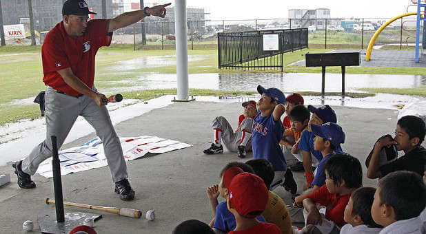 Youth baseball coach