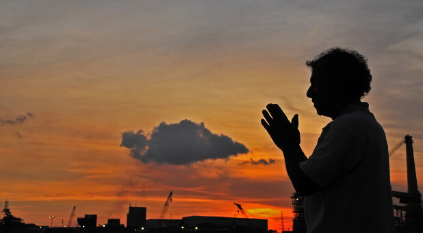 Praying man