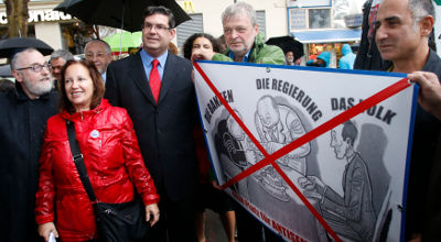 anti-Semitism protest