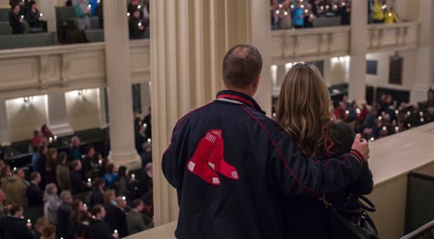 vigil for Boston Marathon bombing victims