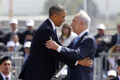 Peres Puts Faith in Obama to Contain Iran