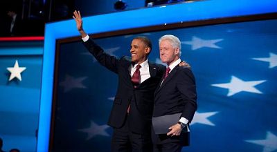 Barack Obama and Bill Clinton