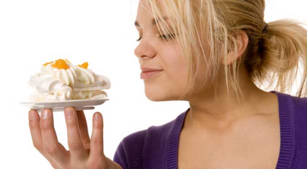 Girl Eating Cake