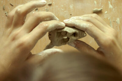 hands on clay