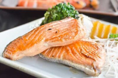 Salmon is rich in vitamin B.