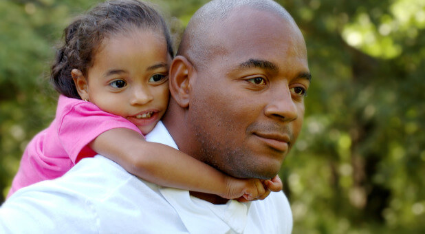 dad with daughter