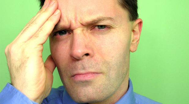 stressed businessman