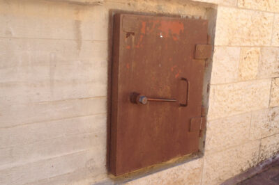 The Feldsteins' bomb shelter in Israel.