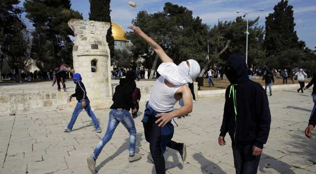 Palestinians. Sometimes, there aren't enough rocks.