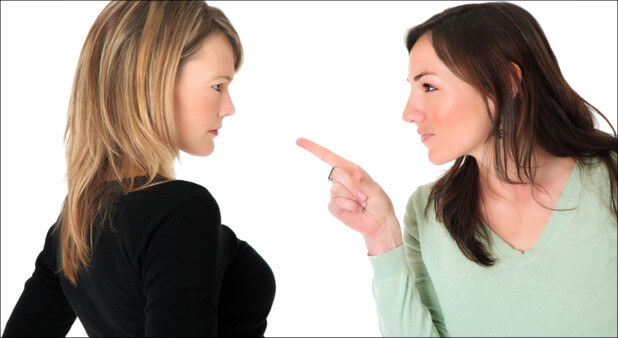 two women arguing