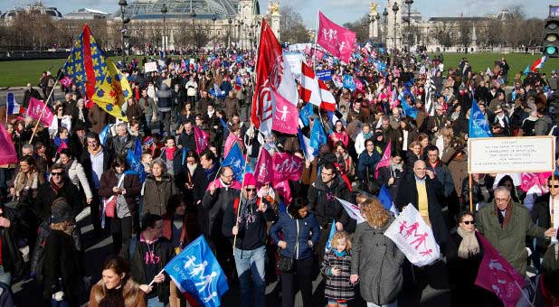 pro-family protest in France