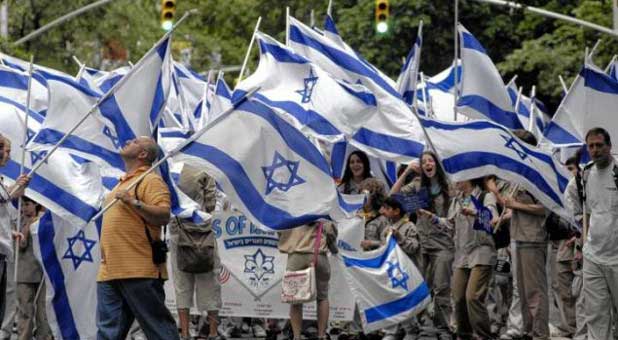 Israeli flags