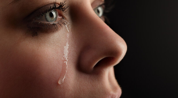 woman crying