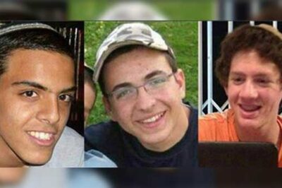 Eyal Yifrach, Gilad Shaar and American citizen Naftali Fraenkel in images provided by the Israeli Defense Forces