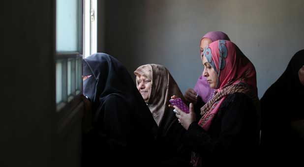 Palestinian mourners