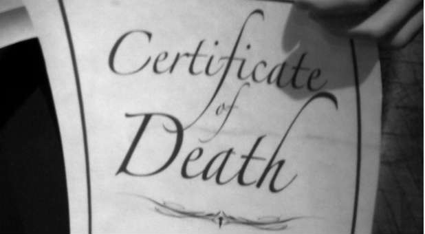 death certificate