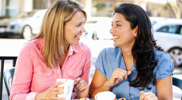 women having coffee