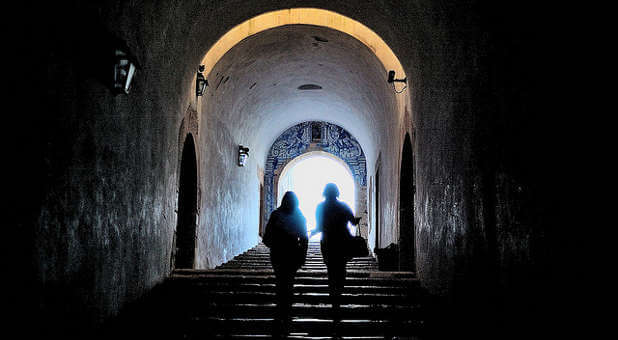 Stairs out of darkness