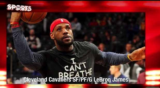 LaBron James wears an