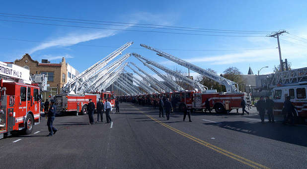Firetrucks fire chief kelvin cochran