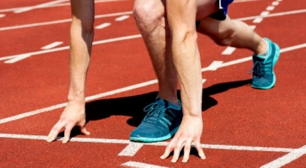 guy at starting line