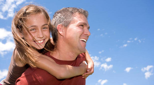 Dad and daughter