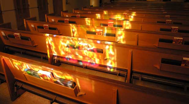 fire in pews