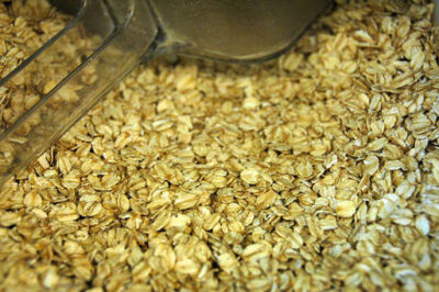 Oats are a great source of fiber, which will help bring down your bad cholesterol numbers.
