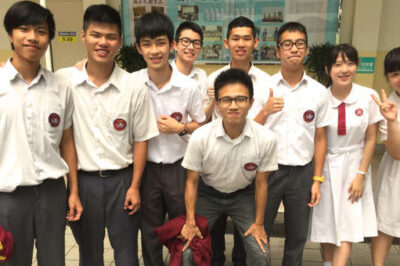 A group of youth from Wing Kwong Church in Hong Kong.
