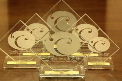 Charisma magazine won six Florida Magazine Association Awards last weekend, including two Charlie Awards.
