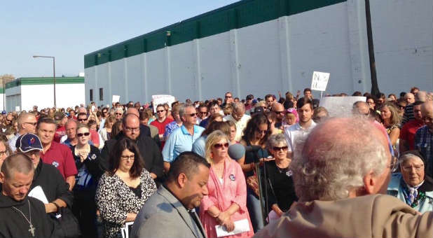 Planned Parenthood protest in St. Paul.