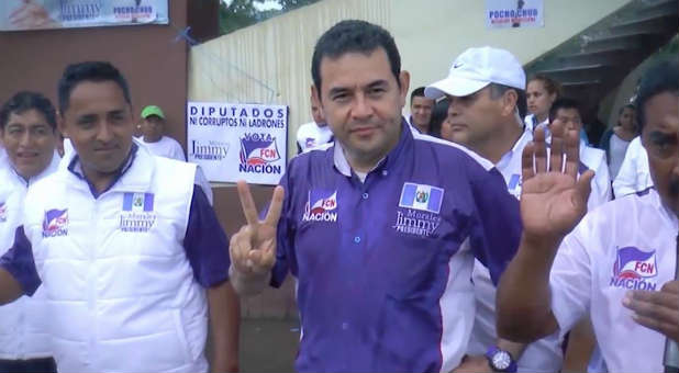 Comedian Jimmy Morales was elected president of Guatemala.