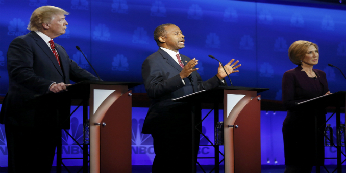 Trump Carson Fiorina Debate