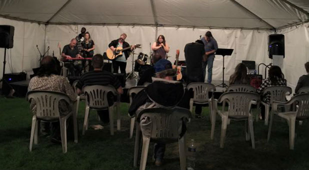 One of the meetings at David's Tent