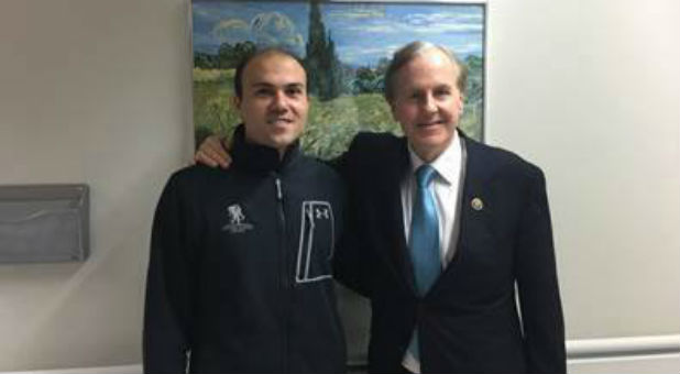 Saeed Abedini with Congressman Pettinger.