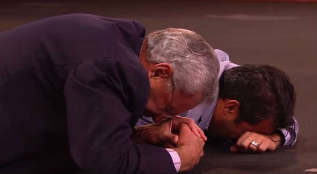 James Robison transferring his mantle to Rev. Samuel Rodriguez. Rodriguez has a dream for the church.