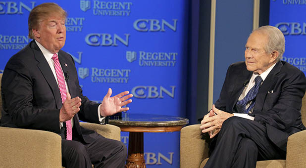Donald Trump and Pat Robertson