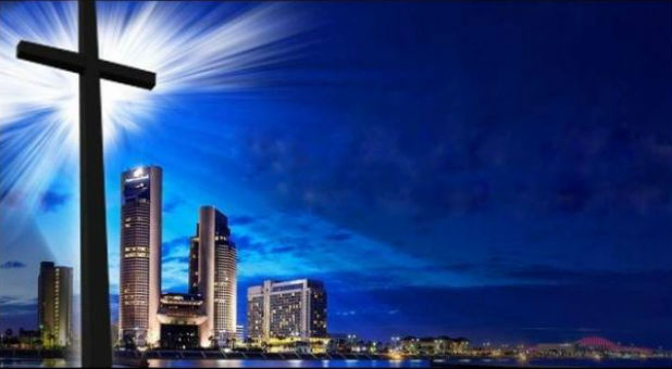 Lifelong atheist Patrick Greene has a huge problem with a giant cross under construction alongside Interstate 37 in Corpus Christi, Texas &ndash; a city whose name literally means