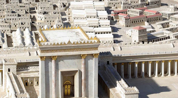 A model of Herod's Temple in the Israel Museum.