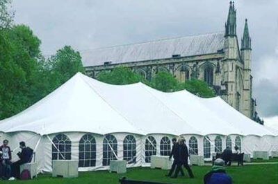 Tent on the Green in Winchester