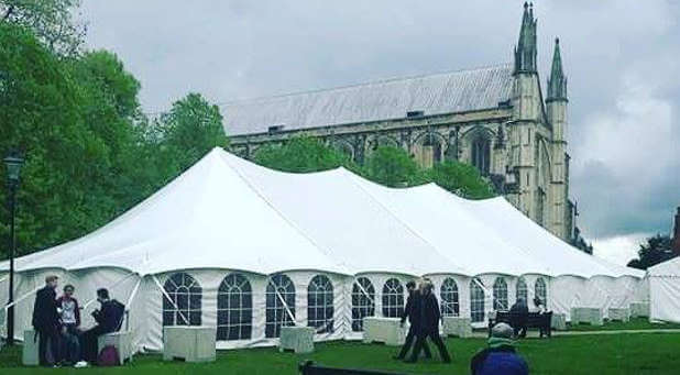 Tent on the Green in Winchester