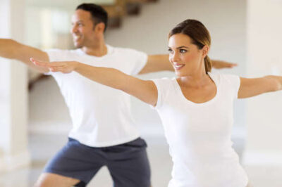 Exercising together will not only help keep your bodies fit but your marriage as well.