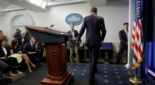 U.S. President Barack Obama walks after speaking about the worst mass shooting in U.S. history that took place in Orlando, Florida, at the White House in Washington.