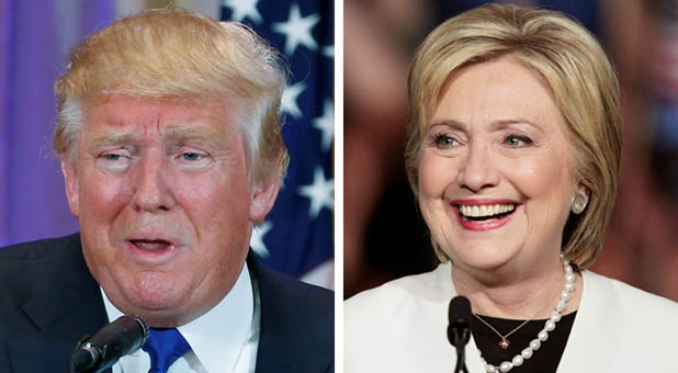 Donald Trump and Hillary Clinton