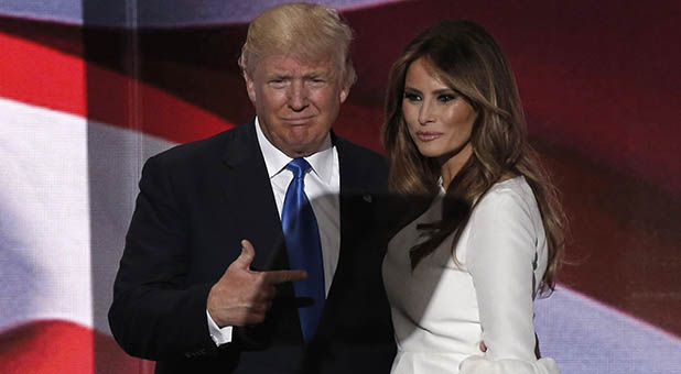 Donald and Melania Trump