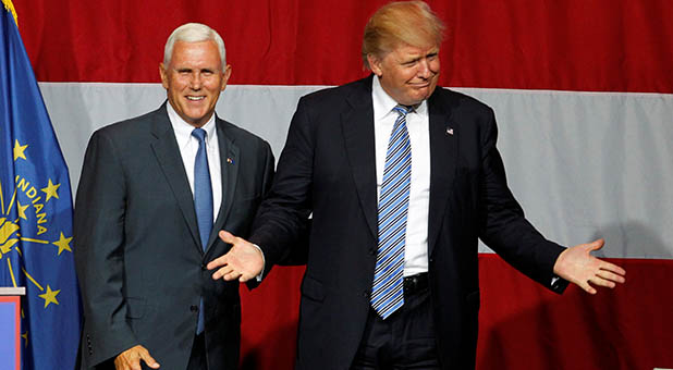Donald Trump and Mike Pence